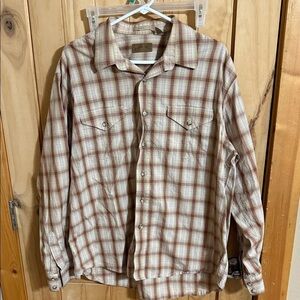 Field & Stream Plaid Button-Up Shirt